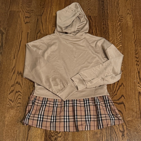 Jodifl  Hoodie with Plaid Hem medium - Picture 13 of 13